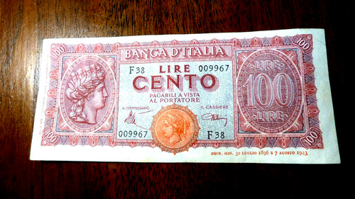 Italy 100 lire - italy, 1944