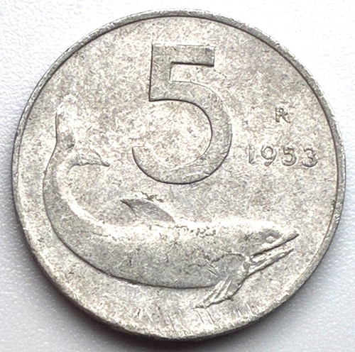 Italy lire 1953 r - /, 5