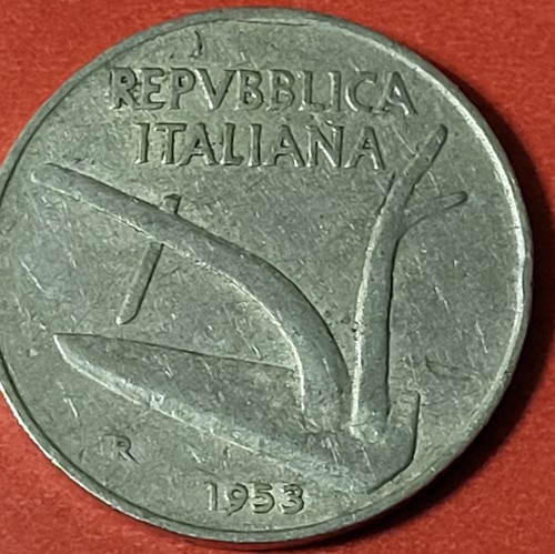 1953 italy lire - italy, 10
