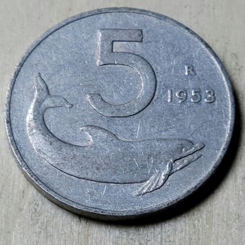 1953 italy lire - 5,