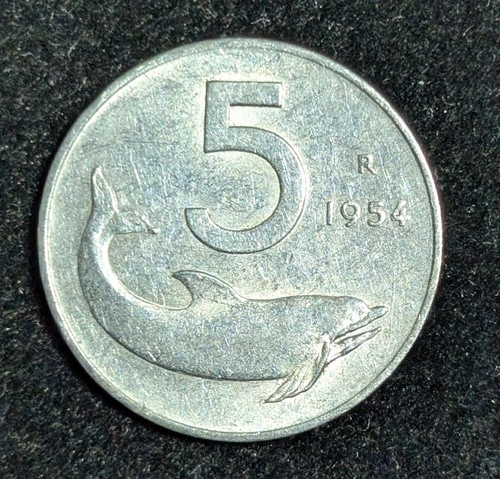 1954 italy lire circulated - r,