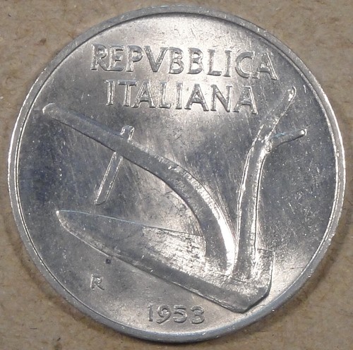 Italy 1953 lire bu - italy, 10
