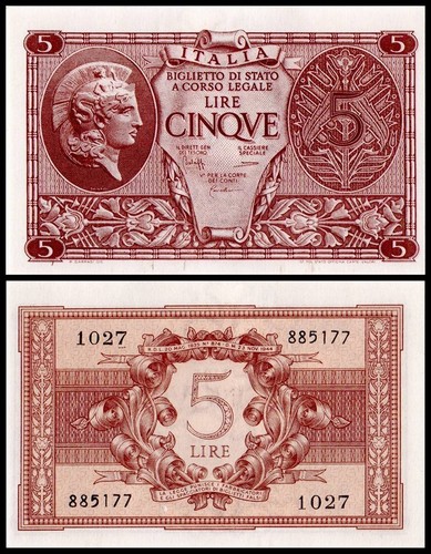 Italy lire 1944 31c unc - italy, p-31c,