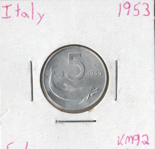 Coin italy lire - coin, 5