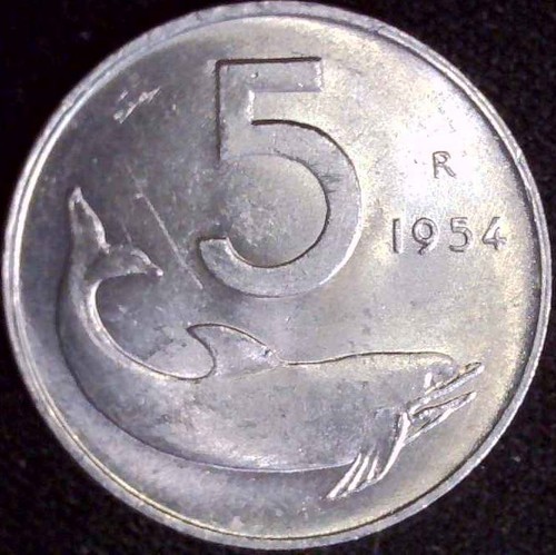Italy 1954 lire - -,