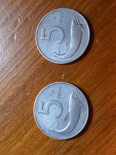 Italian lire coins - 5,