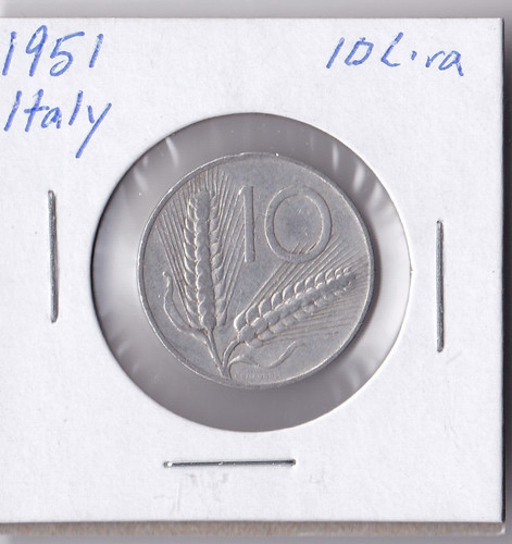 1951 italy lire - 1951, 10