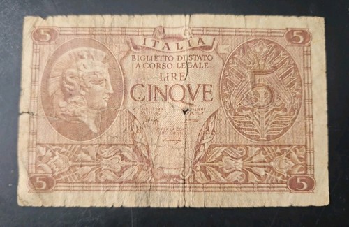 Italy lire 1944 - italy, 5