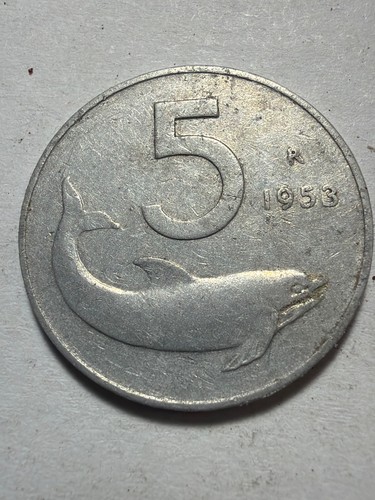 1953 italian lire coin - lire,