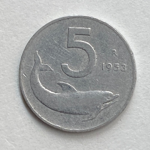 1953 italy lire free - italy,