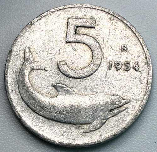 Italy lire 1954 r sig - italy, /