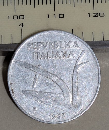 1953 italy lire - r, 10