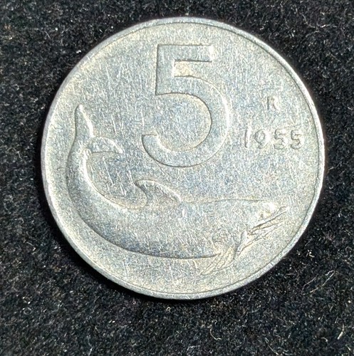 1955 italy lire circulated - r,