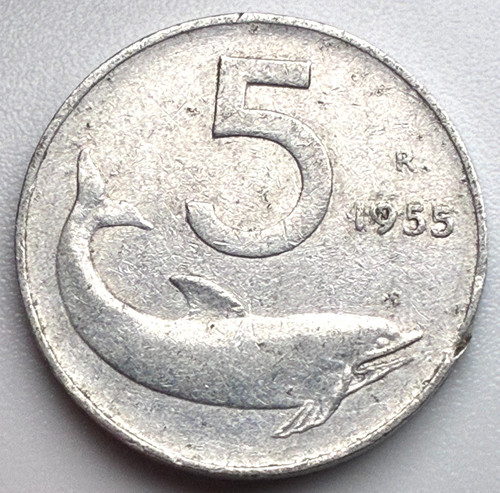 Italy lire 1955 r - /, /