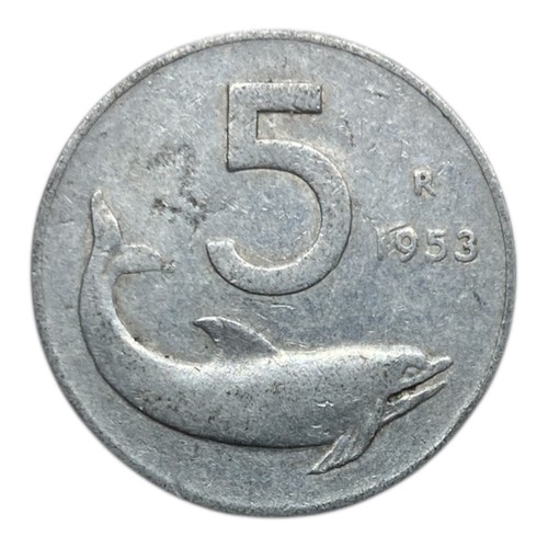 1953 italy lire coin km - 5,